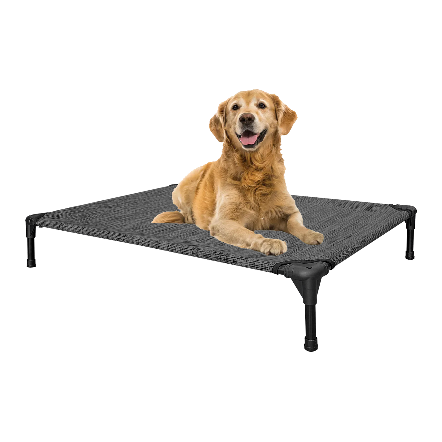 Goodest Friend Premium Cooling Elevated Dog Mesh Bed - Portable Raised Mesh Pet Bed for Indoor & Outdoor