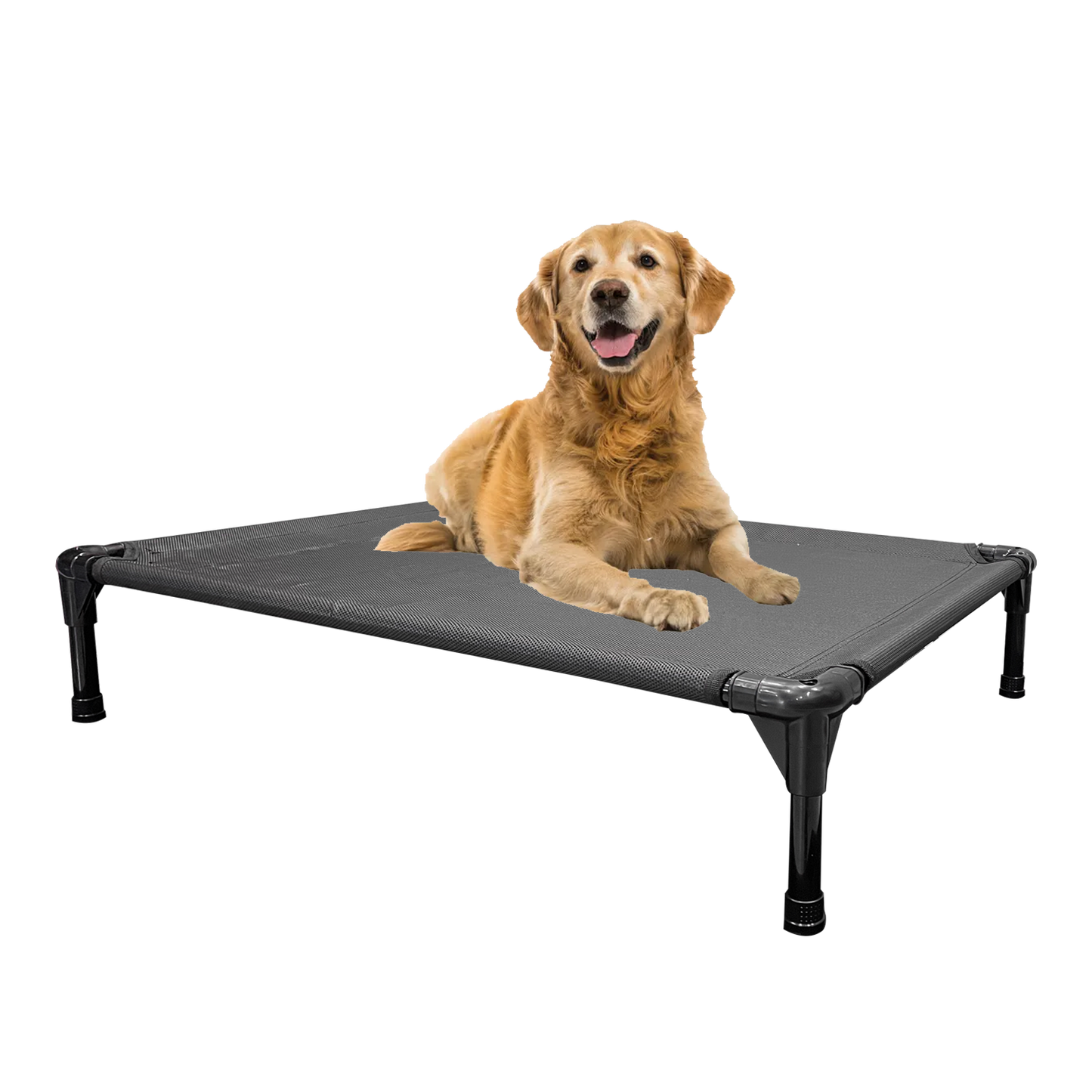 Goodest Friend Premium Cooling Elevated Dog Mesh Bed - Portable Raised Mesh Pet Bed for Indoor & Outdoor