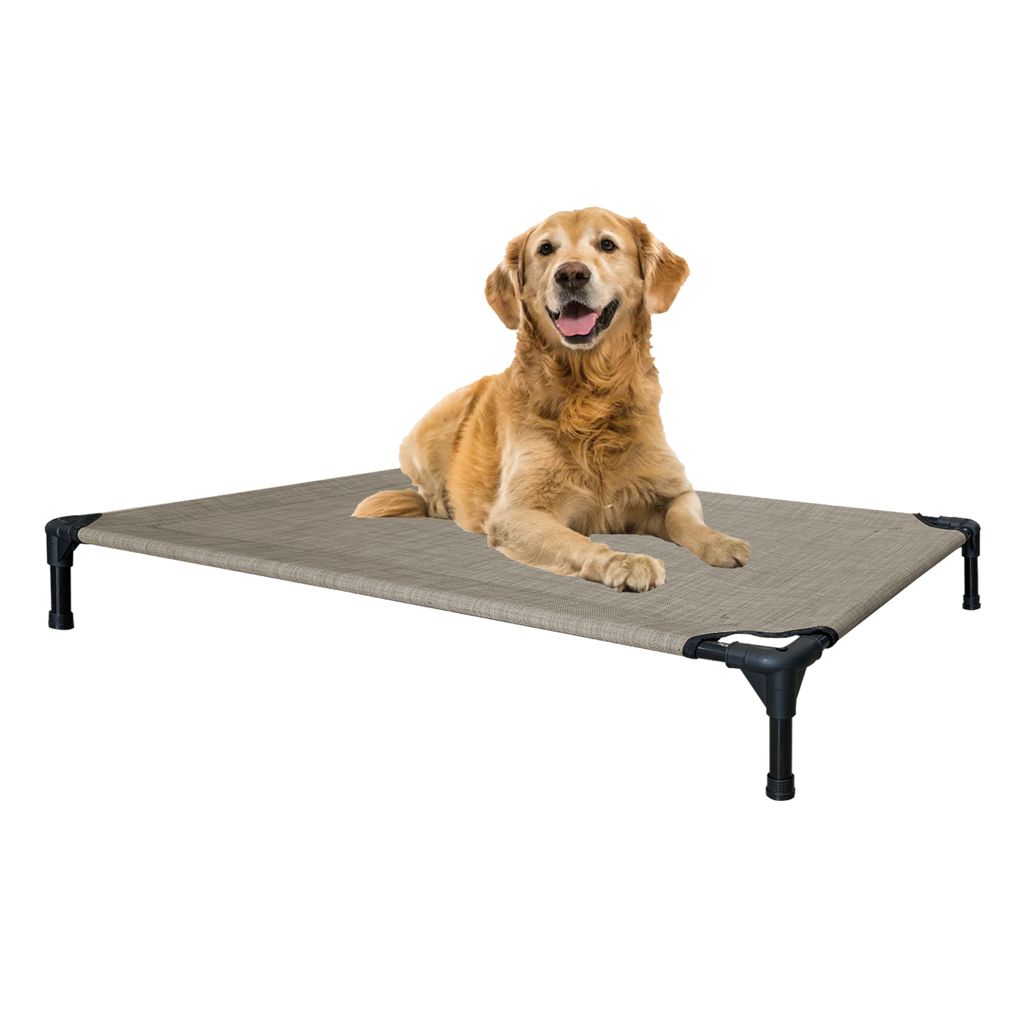 Goodest Friend Premium Cooling Elevated Dog Mesh Bed - Portable Raised Mesh Pet Bed for Indoor & Outdoor
