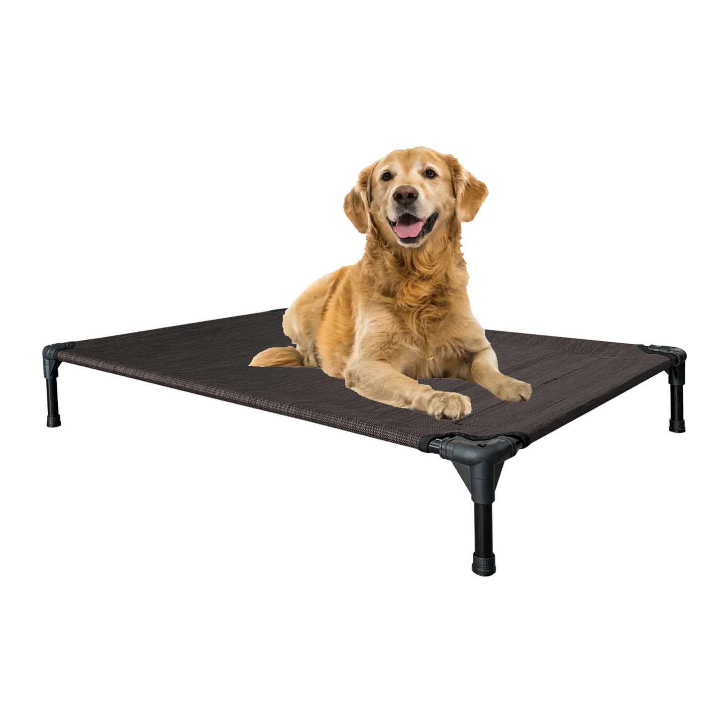 Goodest Friend Premium Cooling Elevated Dog Mesh Bed - Portable Raised Mesh Pet Bed for Indoor & Outdoor
