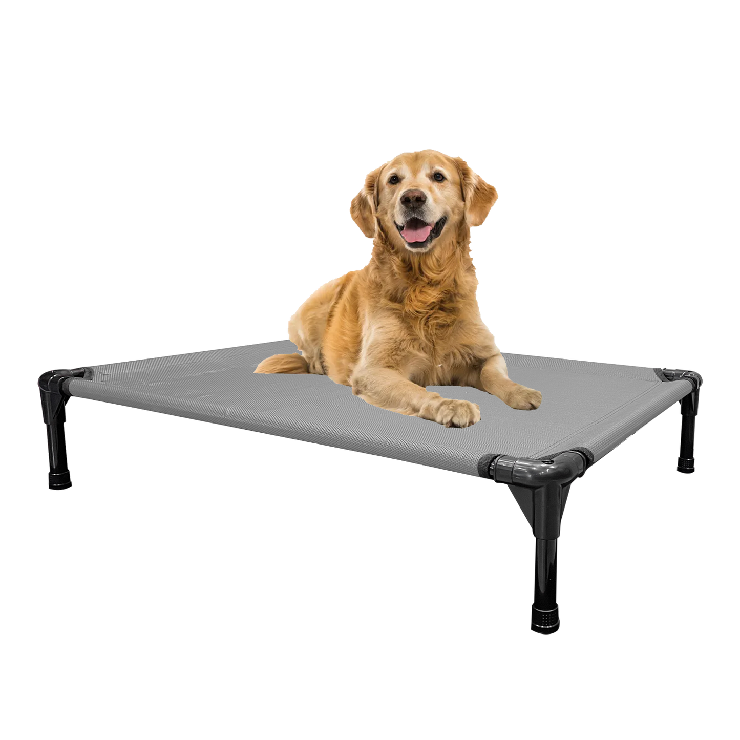 Goodest Friend Premium Cooling Elevated Dog Mesh Bed - Portable Raised Mesh Pet Bed for Indoor & Outdoor